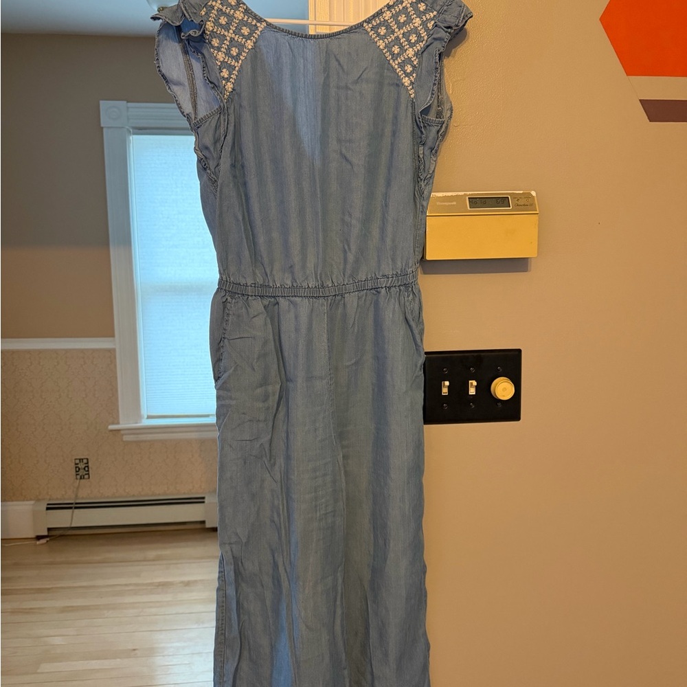 Old Navy Light Blue Midi Dress